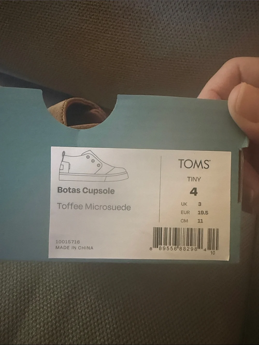Toms Brown High-Top Kids Boots with White Sole